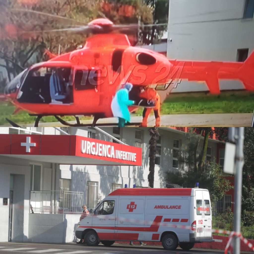 Lajm i fundit: Helikopteri sjell me urgjencë një pacient në QSUT, infermierja i bën masazh kardiak