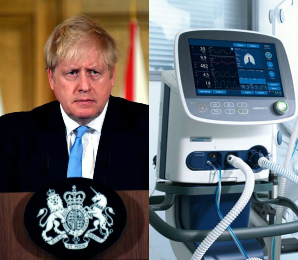 Emergjenca Koronavirus: Kryeministri britanik u kërkon kompanive private të prodhojnë ventilatorë