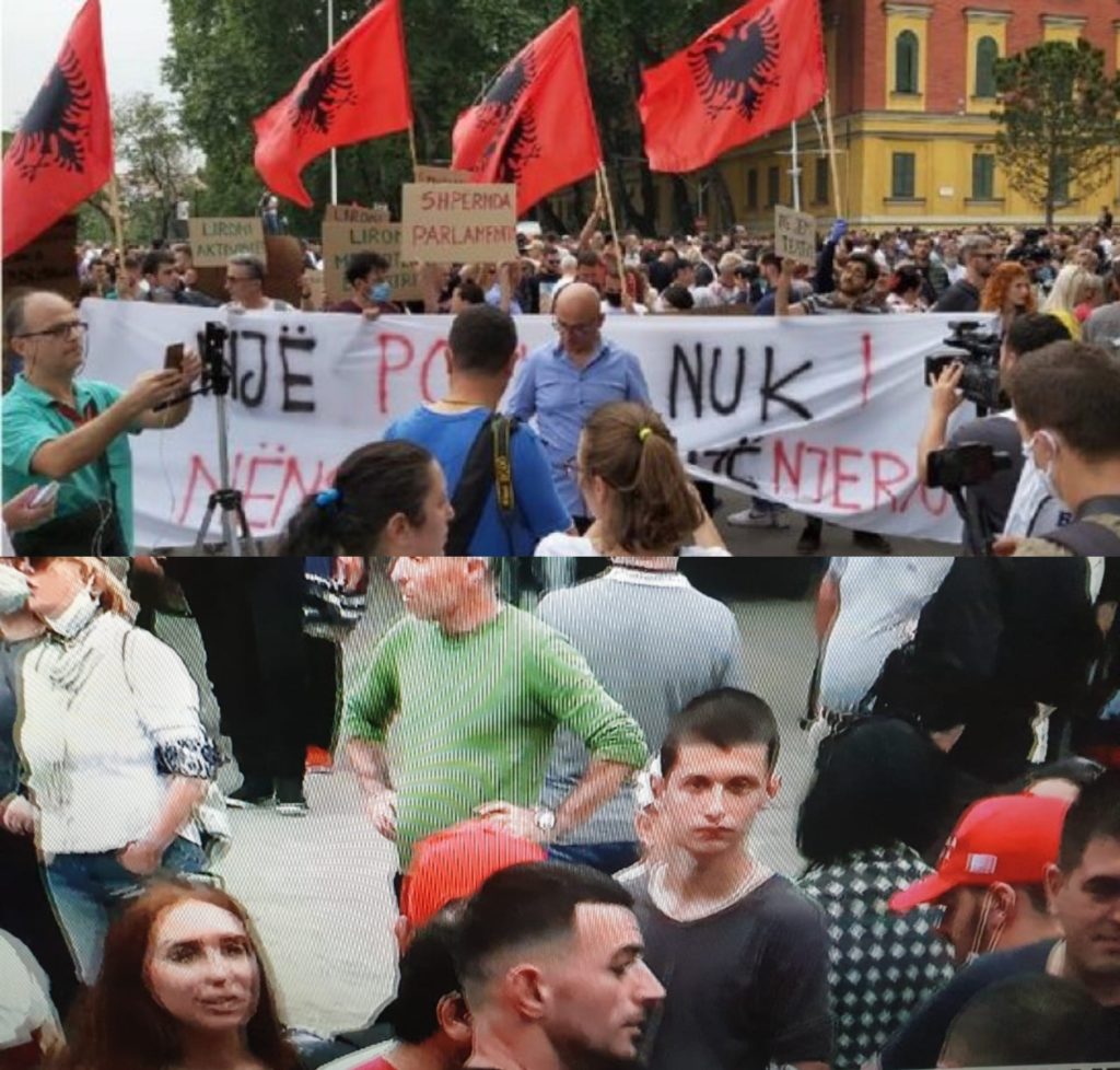 Nga provokimet me shashka, te konfrontimi i reperit Stresi! Çfarë ndodhi në protestën e sotme!