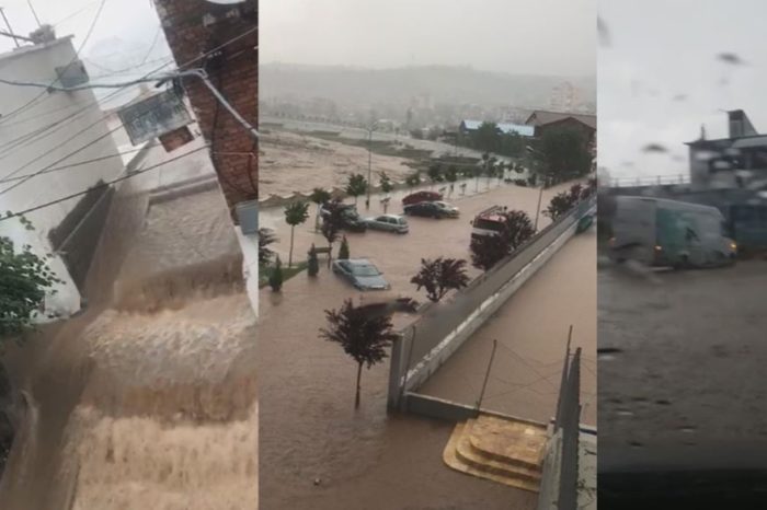 Situata e pazakontë në Librazhd: Shiu bllokon qytetin e rrugët, Shtabi i Emergjencave në këmbë