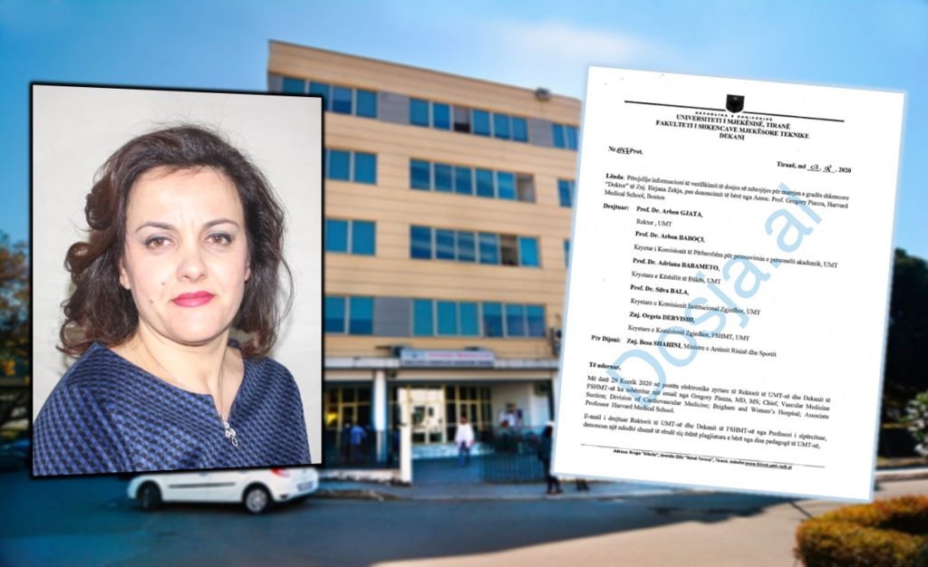 Skandali! Si dekania e sapozgjedhur e Shkencave Mjekësore vodhi punimin e profesorit amerikan për të marrë titullin “Doktoreshë”!