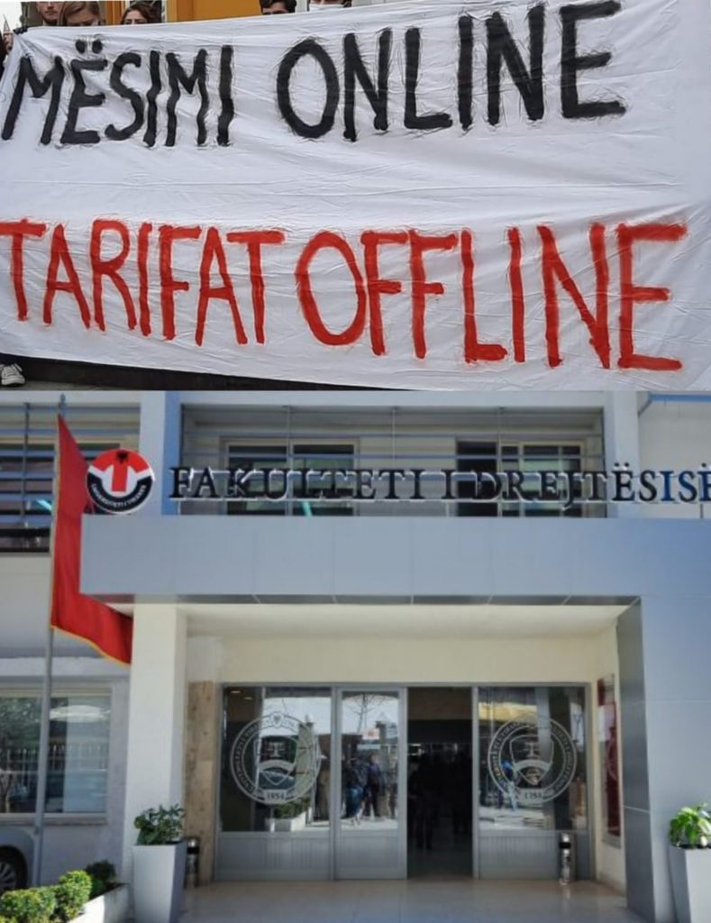 “Mezi ia dalim në kohë normale!” Studentët e Juridikut kërkojnë përgjysmim tarifash për masterin: Kemi bërë vetëm 2 muaj shkollë