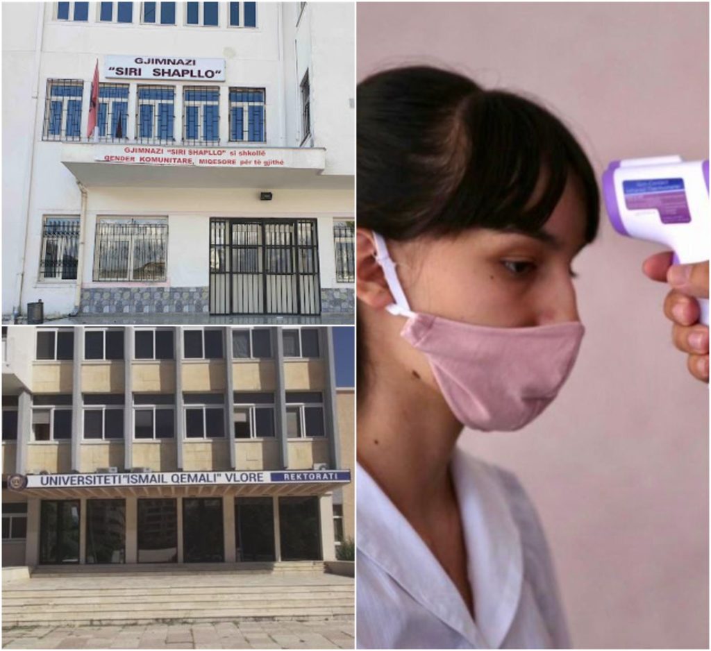 Shqetësimi me të infektuarit në shkolla e universitete, zbulohen disa raste të reja në Vlorë e Gjirokastër