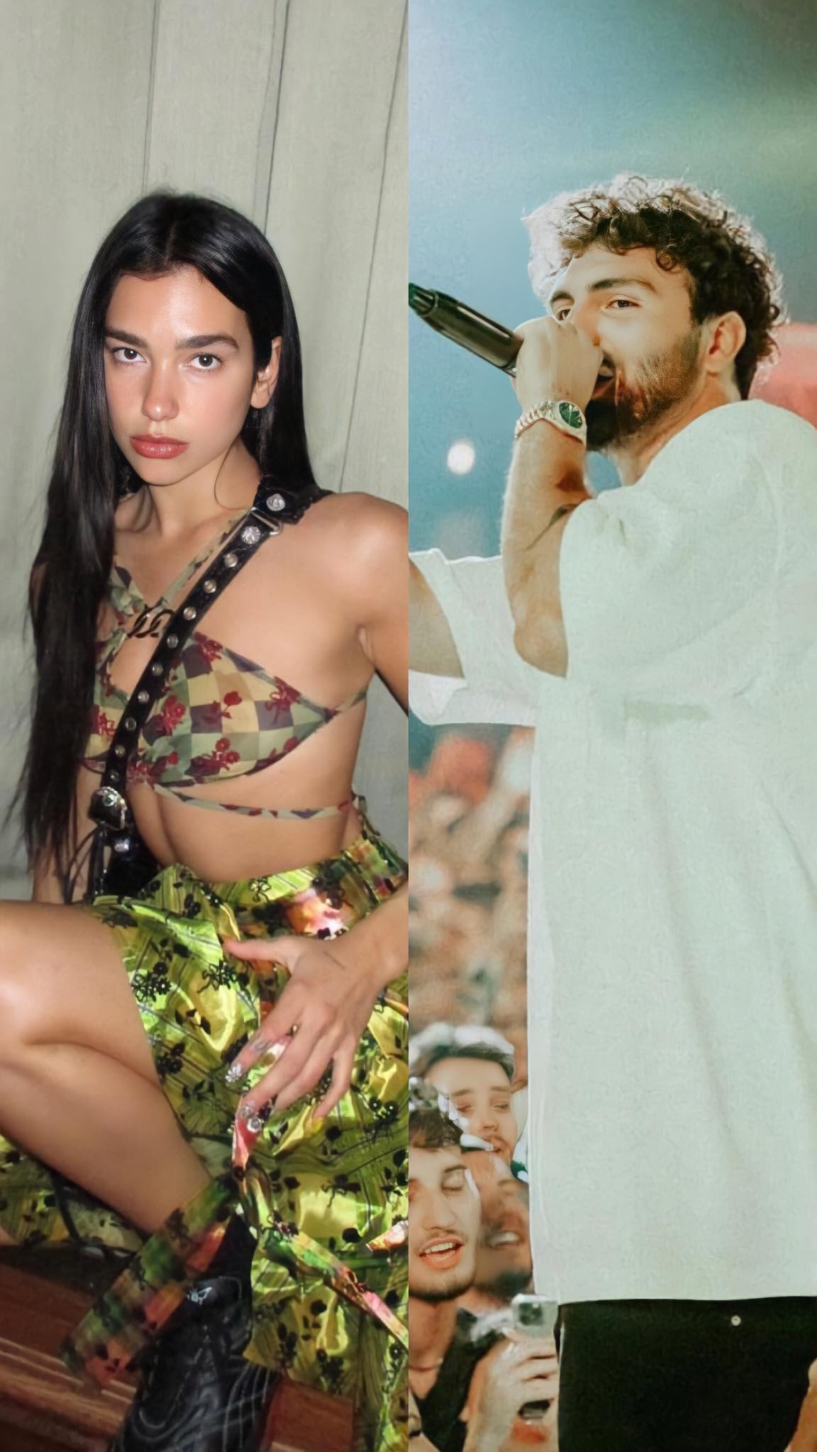 Momenti kur Dua dhe Ledri përqafohen edhe bisedojnë me njëri-tjetrin në “Sunny Hill Festival” (Video)