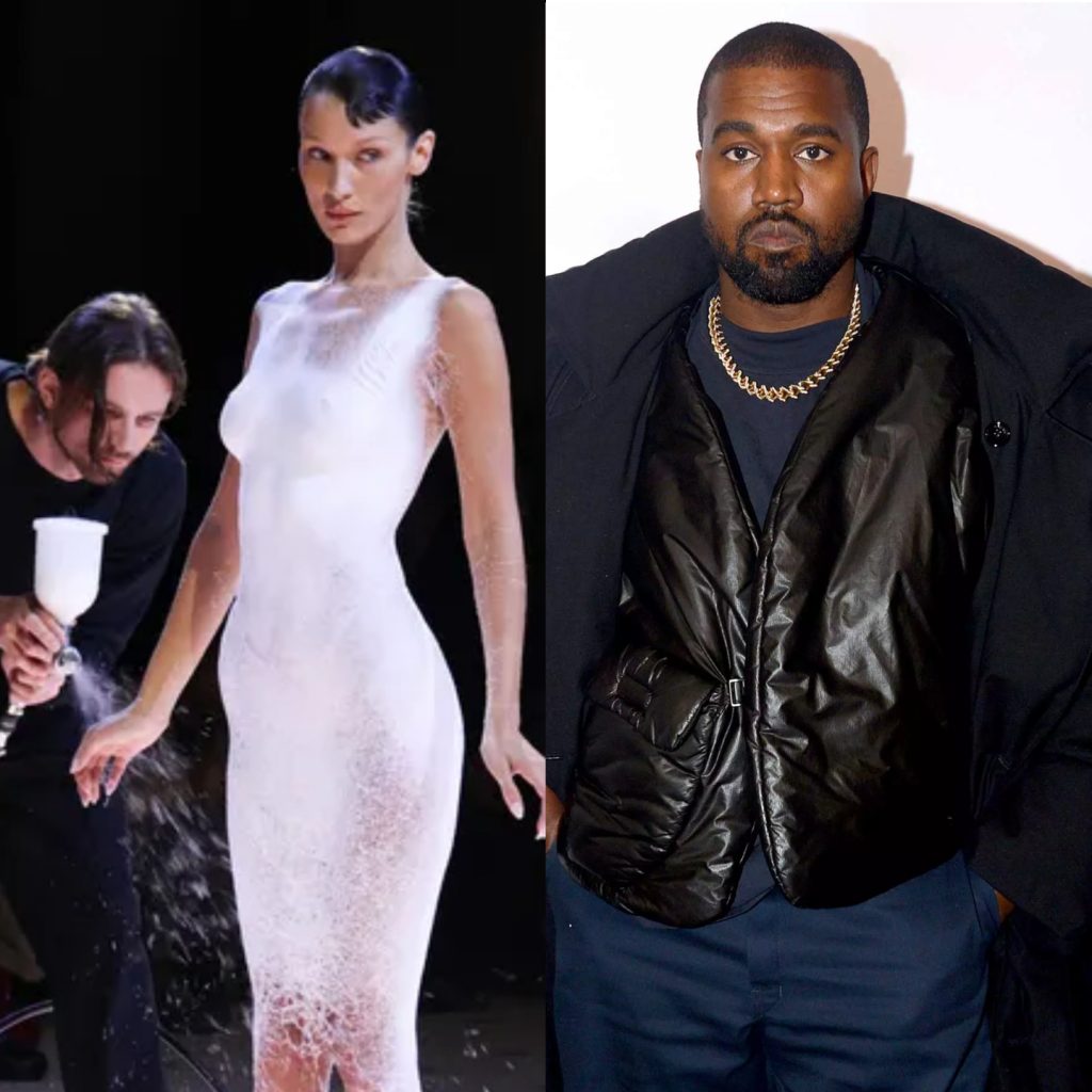 Kanye West nuk ndalet! Kësaj here reperi “shton” në fustanin e Bella Hadid mesazhin “White Lives Matters”