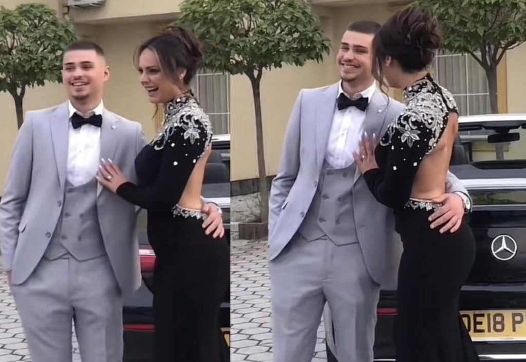 Ish-banorja e “BBV” shkon si shoqëruese në mbrëmje të maturës (Pamjet)