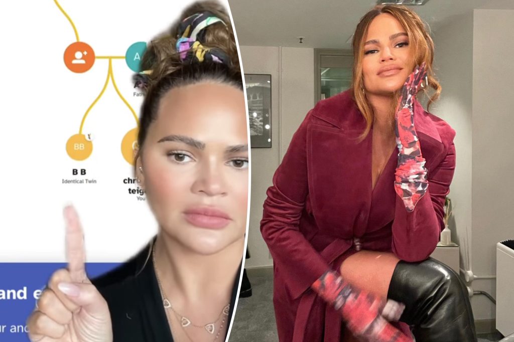 E frikshme! Chrissy Teigen zbulon se është binjake, e gjitha pas testit të ADN-së