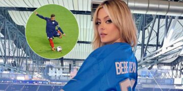 Xherdan Shaqiri luan në “Los Angeles”, Bebe i jep mbështetje në stadium