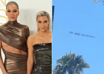 Ç’po ndodh në familje? Shfaqet në qiell baneri “Kris Jenner për presidente”