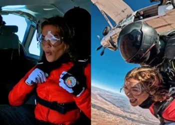 Rita Ora sfidon veten, hidhet nga 4,500 metra lartësi gjatë dokumentarit