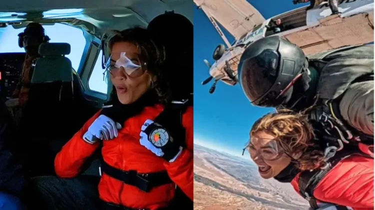 Rita Ora sfidon veten, hidhet nga 4,500 metra lartësi gjatë dokumentarit