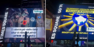 ‘Të vdesësh për liri’/ Policia e Kosovës në ‘Billboard’ në New York