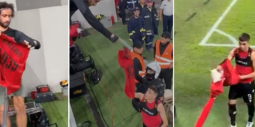 Ballist Morina i dhuron familjes së “Dëshmorit të Kombit”, bluzën e Asanit