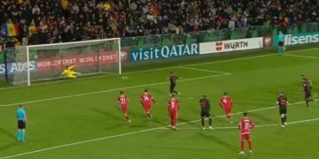 Tronditet Moldavia, Cikalleshi shënon golin e parë në minutën e 25