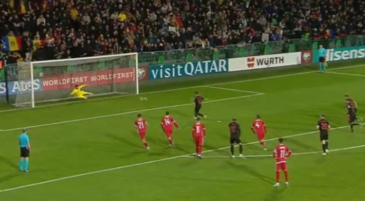 Tronditet Moldavia, Cikalleshi shënon golin e parë në minutën e 25