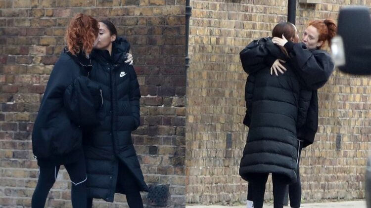 Alex Scott dhe Jess Glynne shkëmbejnë puthje pasionante në publik