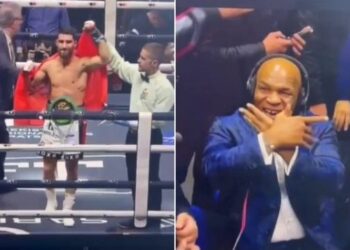 Boksieri shqiptar Ermal Hadribeaj fiton titullin, Tyson bën ‘shqiponjën’