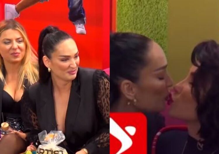 ‘Trego emrin e të dashurit të fundit’/ Erjola Doçi puth Roza Latin në buzë