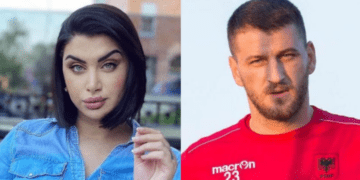 Pak para spektaklit, Çiljeta i bën dedikim partnerit, Alban Hoxhës