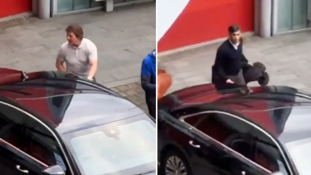 VIDEO/ Tom Cruise ngatërron makinën e tij me atë të Rishi Sunak