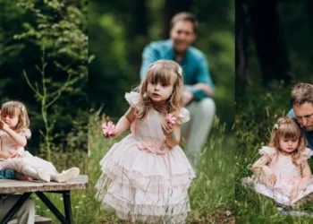 Pas divorcit me aktoren,Leka publikon foto me vajzën,të shkrepura nga partnerja e re