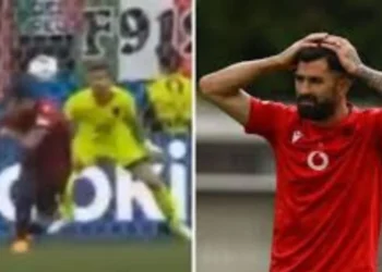 VIDEO/Hysaj ruhet të mos “i prishen flokët” nga topi te goli i barazimit të Italisë