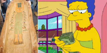“Udhëtim në kohë”,  Simpson shihet në sarkofagun 3,000-vjeçar