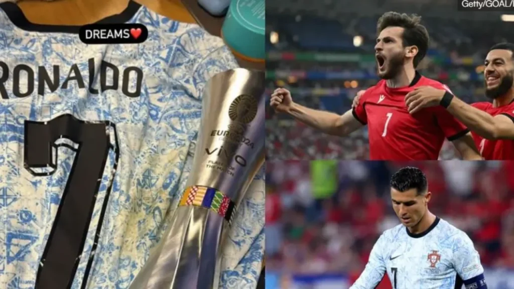 “Ylli” i Gjeorgjisë bën veprimin e papritur, shkon e takon Cristiano Ronaldon