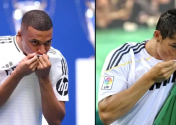 “Një, dy, tre… Hala Madrid!”, Mbappe kopjon Ronaldon në prezantimin te Reali