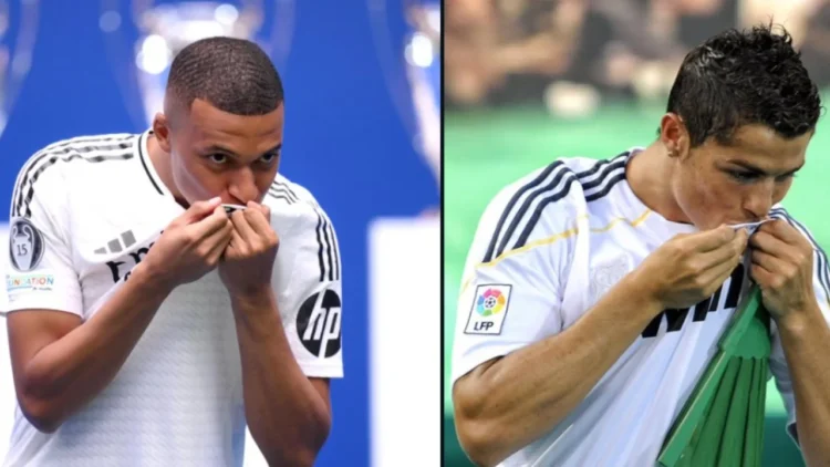 “Një, dy, tre… Hala Madrid!”, Mbappe kopjon Ronaldon në prezantimin te Reali