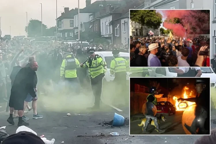 Protesta të dhunshme, tym e flakë/ Çfarë po ndodh në Angli?