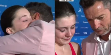 U rendit e gjashta/ Zhytësja olimpike nuk e pret mirë, takimi mes lotësh me të atin