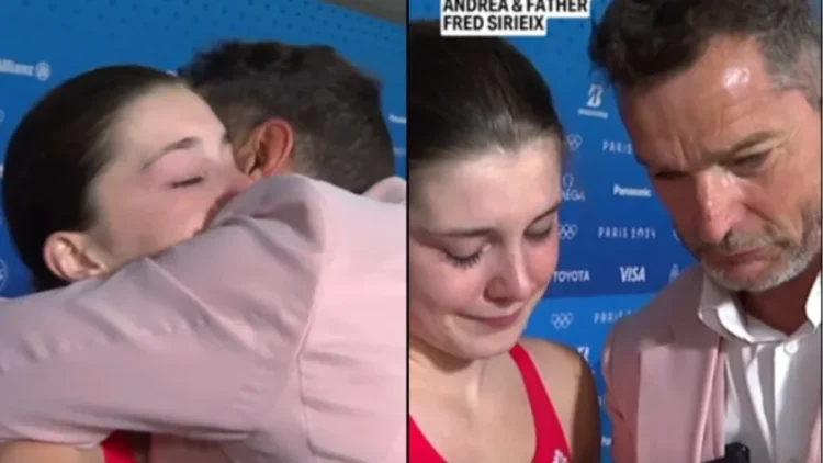 U rendit e gjashta/ Zhytësja olimpike nuk e pret mirë, takimi mes lotësh me të atin