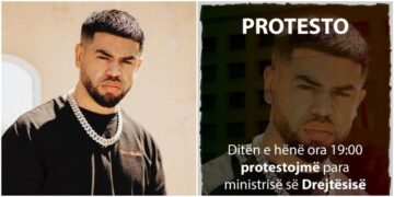 Absurdi në Tiranë: Protesto për Noizy-n që të mos ekstradohet në Kosovë