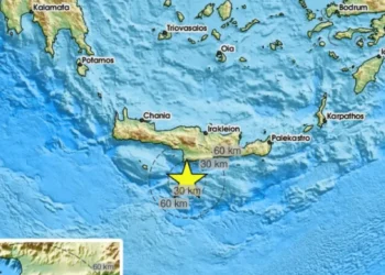 Tre tërmete nga 4.1 në 4.8 Rihter brenda 25 minutave trondisin Kretën