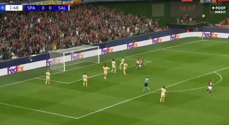 Qazim Laçi shënon super gol në fitoren e Sparta Pragës