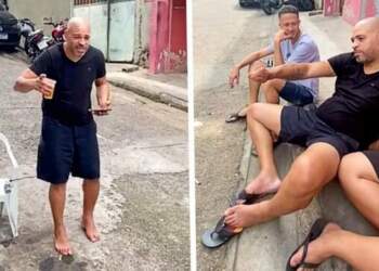 “Perandori”/ Ylli i Interit në gjendje të “mjerueshme”, shfaqet i zbathur në rrugë