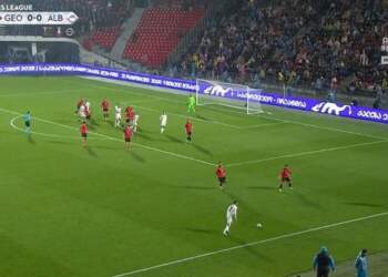Gjeorgji-Shqipëri/ Gol spektakolar, Asllani kalon në avantazh kuqezinjtë