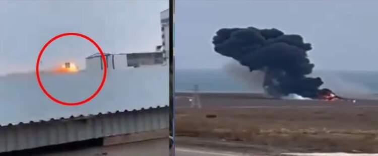 Momenti i rrëzimit të avionit në Kazakistan (VIDEO)