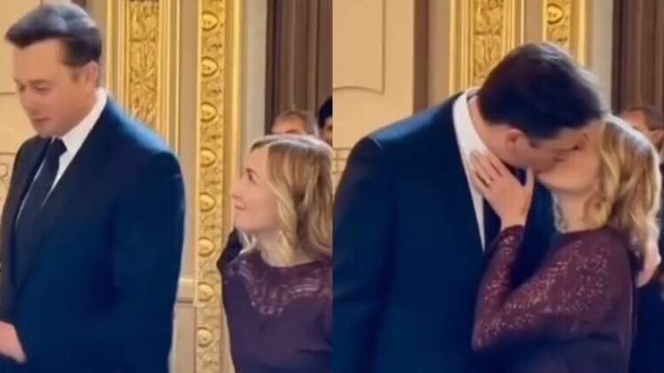 Video që ka ‘pushtuar’ rrjetin: Puthja e zjarrtë mes kryeministres italiane dhe Musk