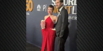 Aktorja e njohur bëhet virale në rrjet, shkak bëhet fustani i saj me kokoshka