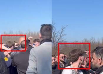 Video/ Përleshje fizike pas varrosjes së reperit Mentor Paloka