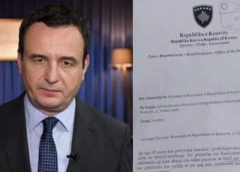 Albin Kurti jep dorëheqjen nga posti i kryeministrit