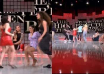 VIDEO/ Përplasje fizike mes konkurrenteve në “Për’puthen”