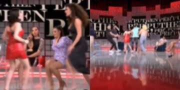 VIDEO/ Përplasje fizike mes konkurrenteve në “Për’puthen”