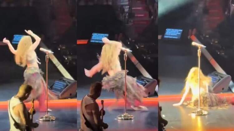 Çfarë ndodhi? Shakira rrëzohet në skenë në mes të koncertit!