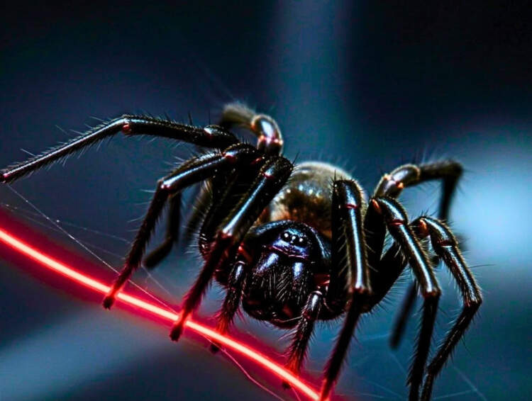 Shkencëtarët “pikturojnë” merimangat: Tani thurin mëndafsh të kuq që ndriçon