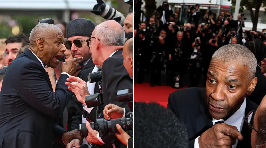 Denzel Washington shpërthen ndaj fotografit në tapetin e kuq të Kanës