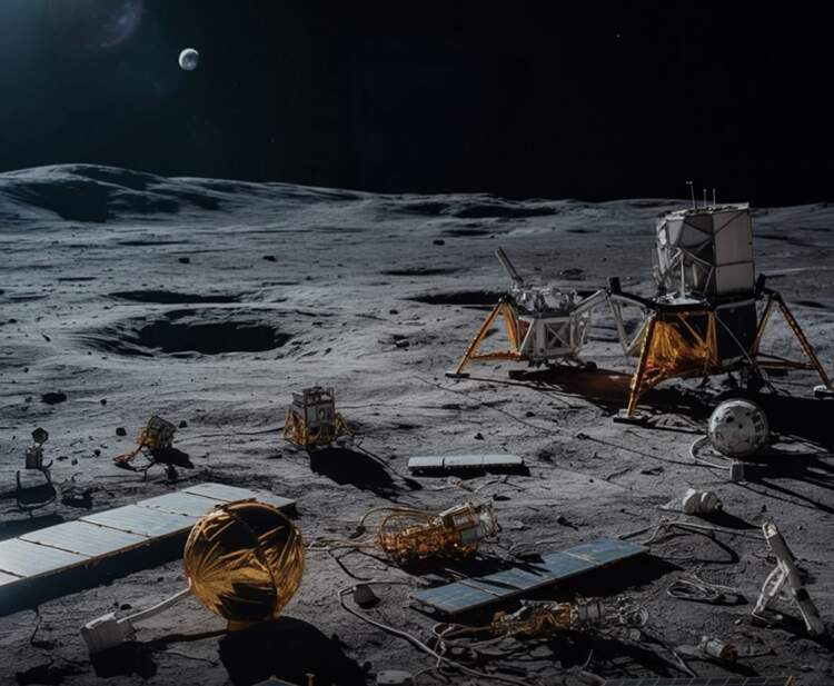 Hapësira ka një problem të ri: mbetjet e vjetra po e mbysin Hënën