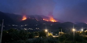Situatë alarmante në Borsh, flakët jashtë kontrollit u afrohen shtëpive!
